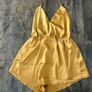 Sabo Skirt gold romper